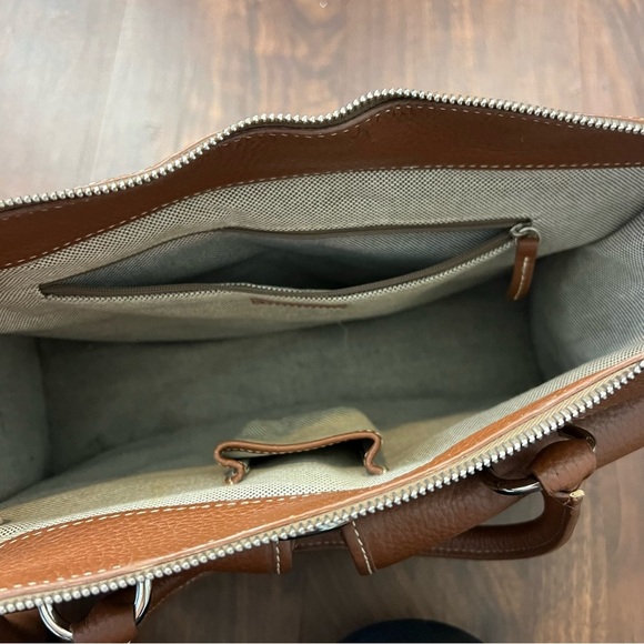 Dooney and Bourke Medium Brown Two Pocket Satchel - Picture 13 of 13